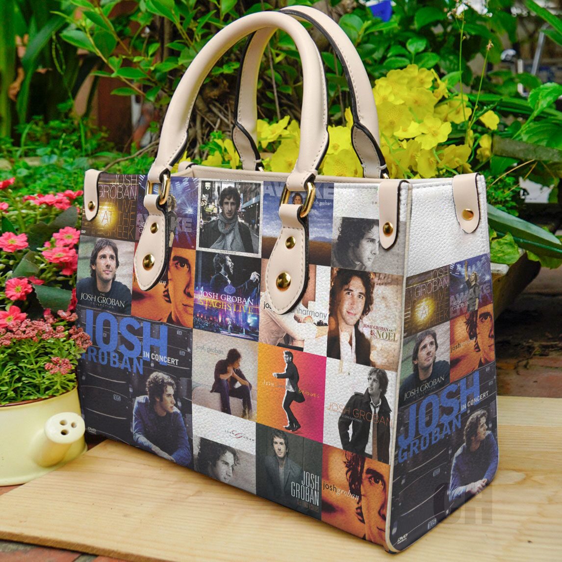 Josh Groban Leather Handbag 1 Josh Groban Leather Handbag