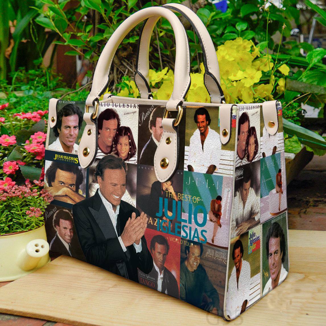 Julio Iglesias Leather Handbag 1 Julio Iglesias Leather Handbag