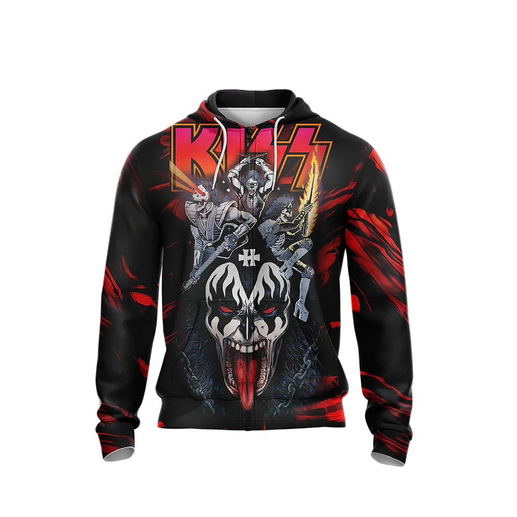KISS 1 Zip Hoodie 1 KISS 1 Zip Hoodie