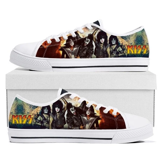 KISS Band Low Top Shoes 1 KISS Band Low Top Shoes
