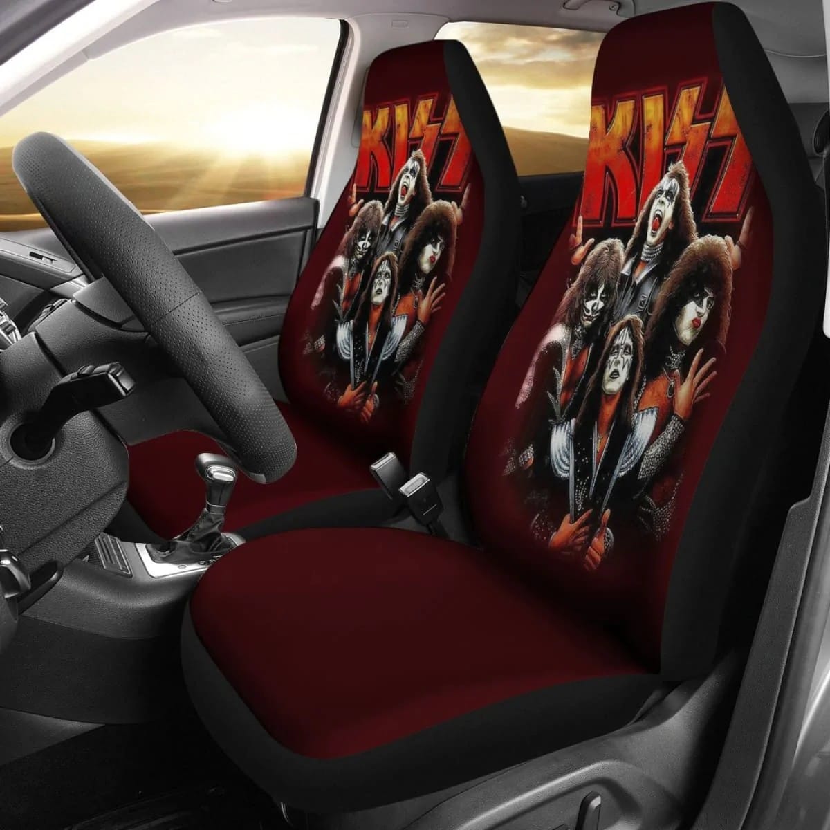 KISS Lover Band Seat Covers 1 KISS Lover Band Seat Covers