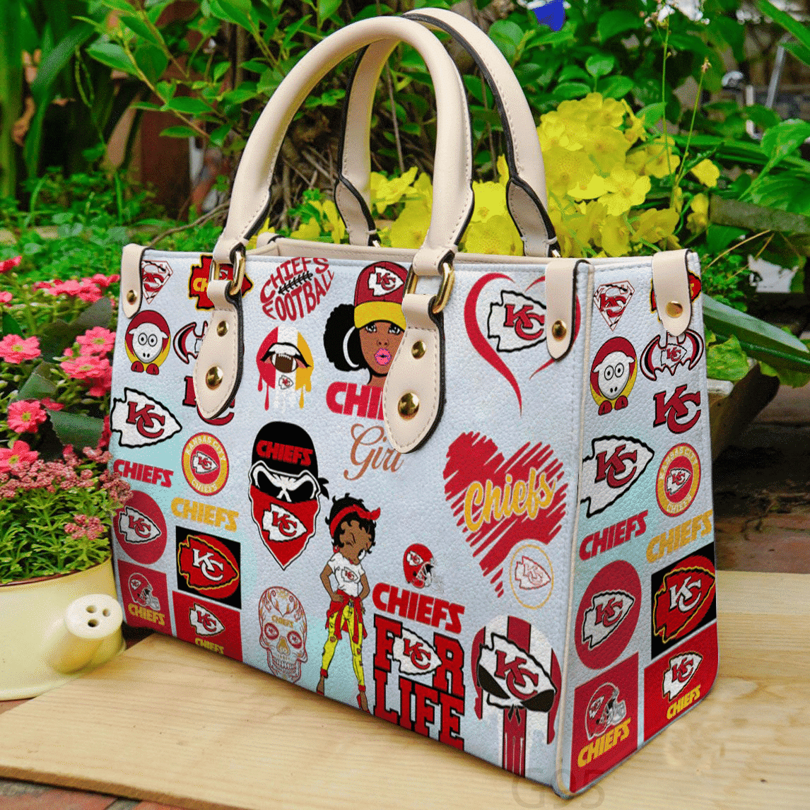 Kansas City Chiefs 2 Leather Handbag 1 Kansas City Chiefs 2 Leather Handbag