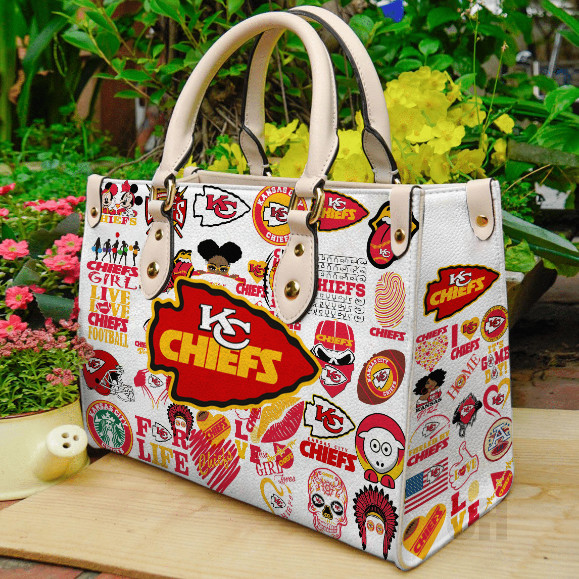 Kansas City Chiefs Leather Handbag 02 1 Kansas City Chiefs Leather Handbag 02