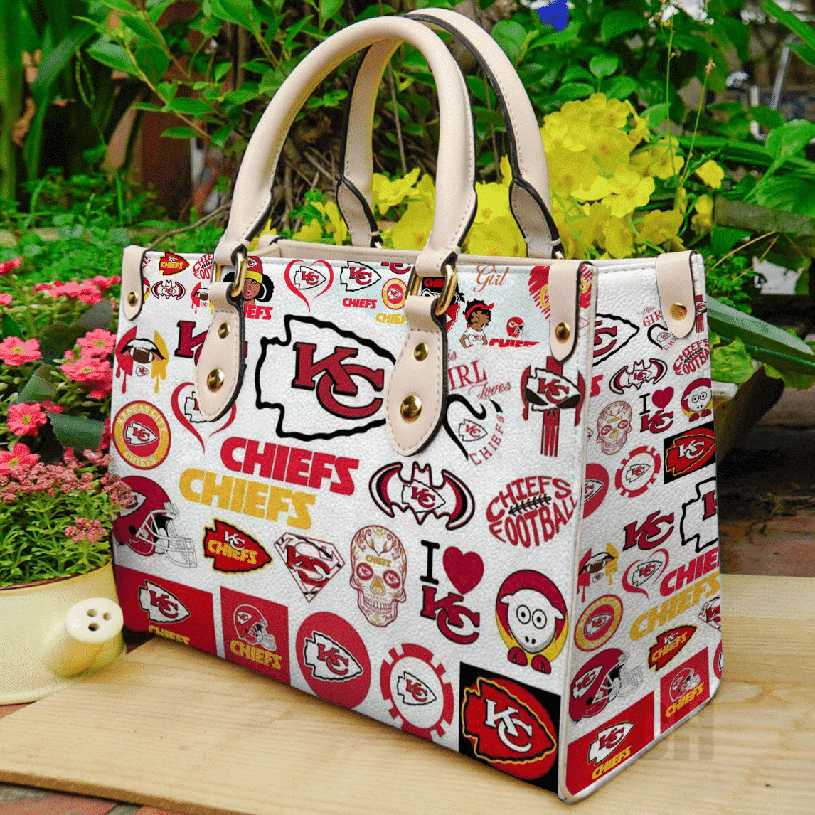 Kansas City Chiefs Leather Handbag 1 Kansas City Chiefs Leather Handbag