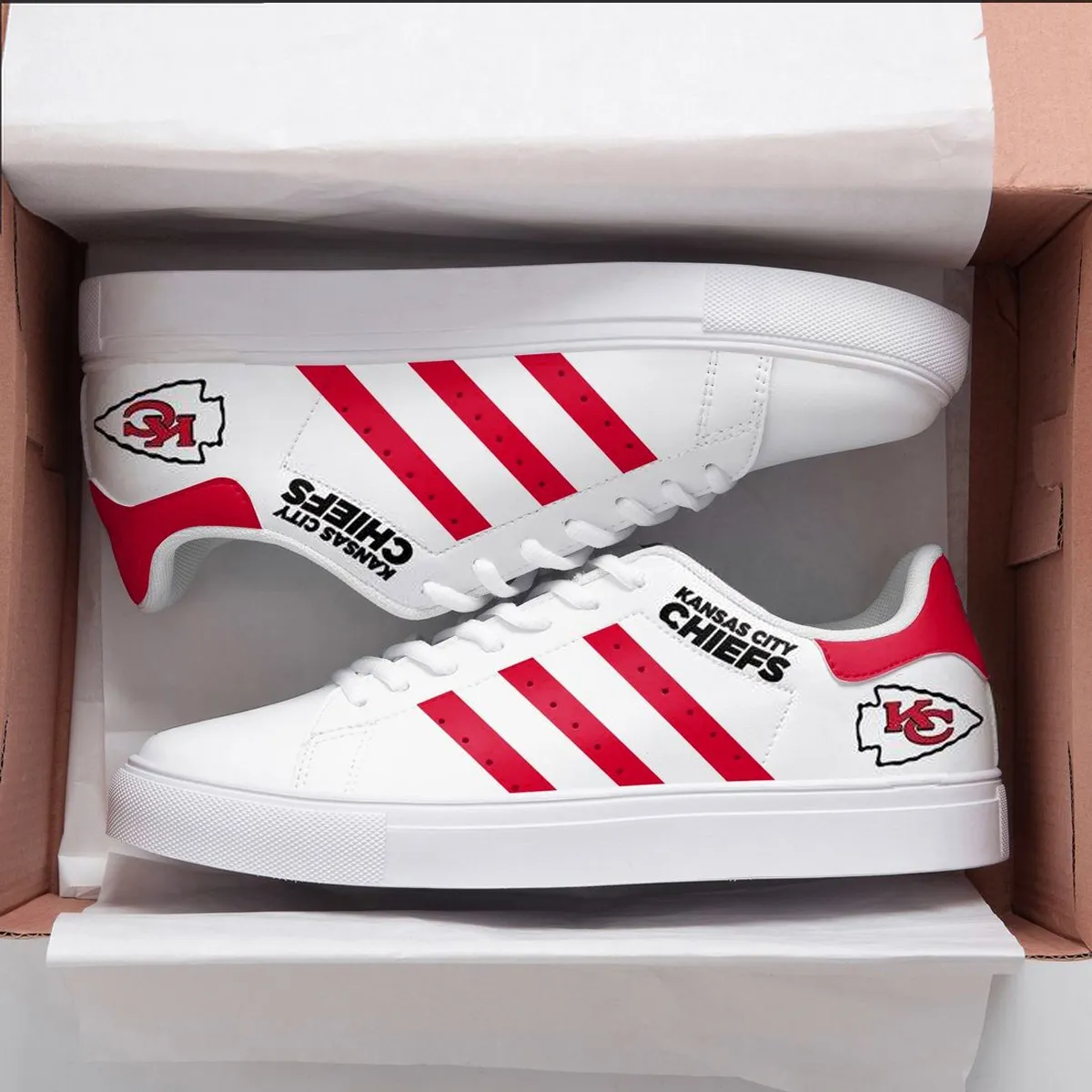 Kansas City Chiefs Stan Smith Shoes 1 Kansas City Chiefs Stan Smith Shoes