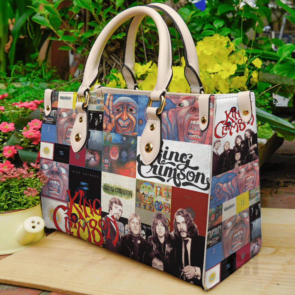 King Crimson Leather Handbag 1 King Crimson Leather Handbag