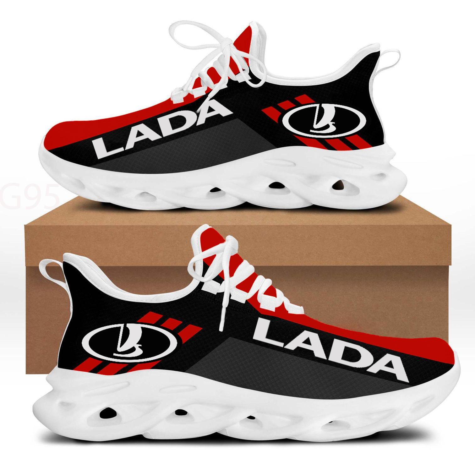 Lada Red White Max Soul Shoes 1 Lada Red White Max Soul Shoes