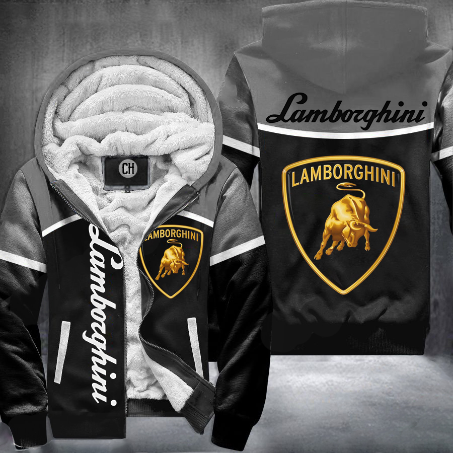 Lamborghini Gray Fleece Jacket 1 Lamborghini Gray Fleece Jacket