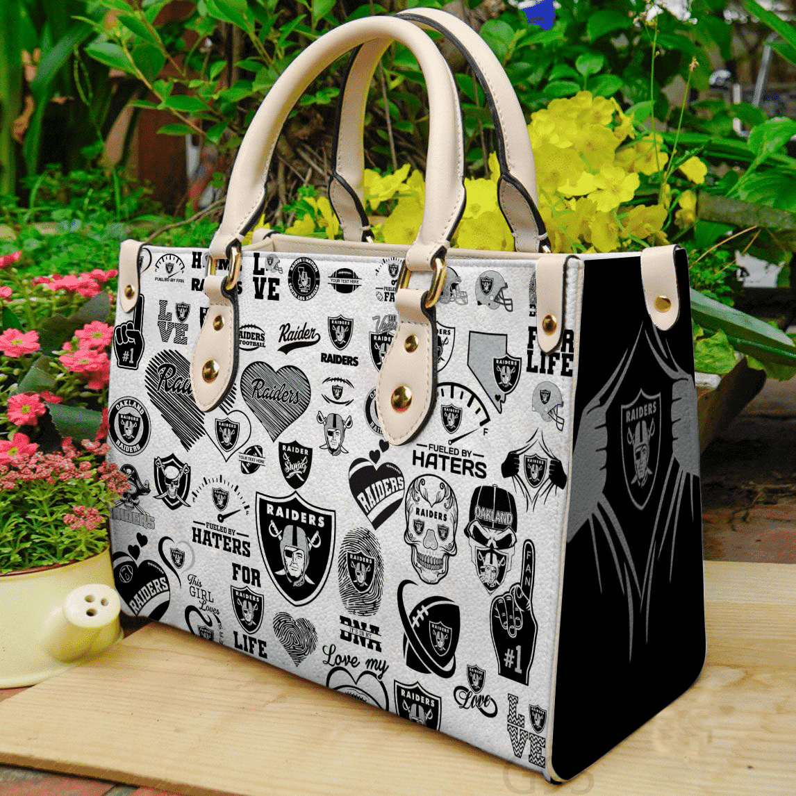 Las Vegas Raiders 03 Leather Handbag 1 Las Vegas Raiders 03 Leather Handbag