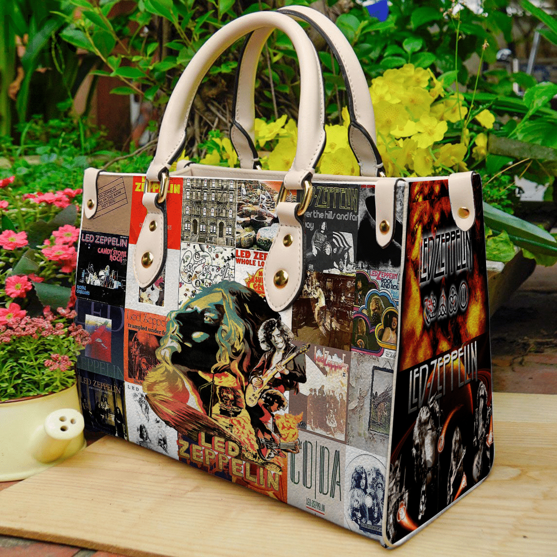 Led Zeppelin Leather Handbag 1 Led Zeppelin Leather Handbag