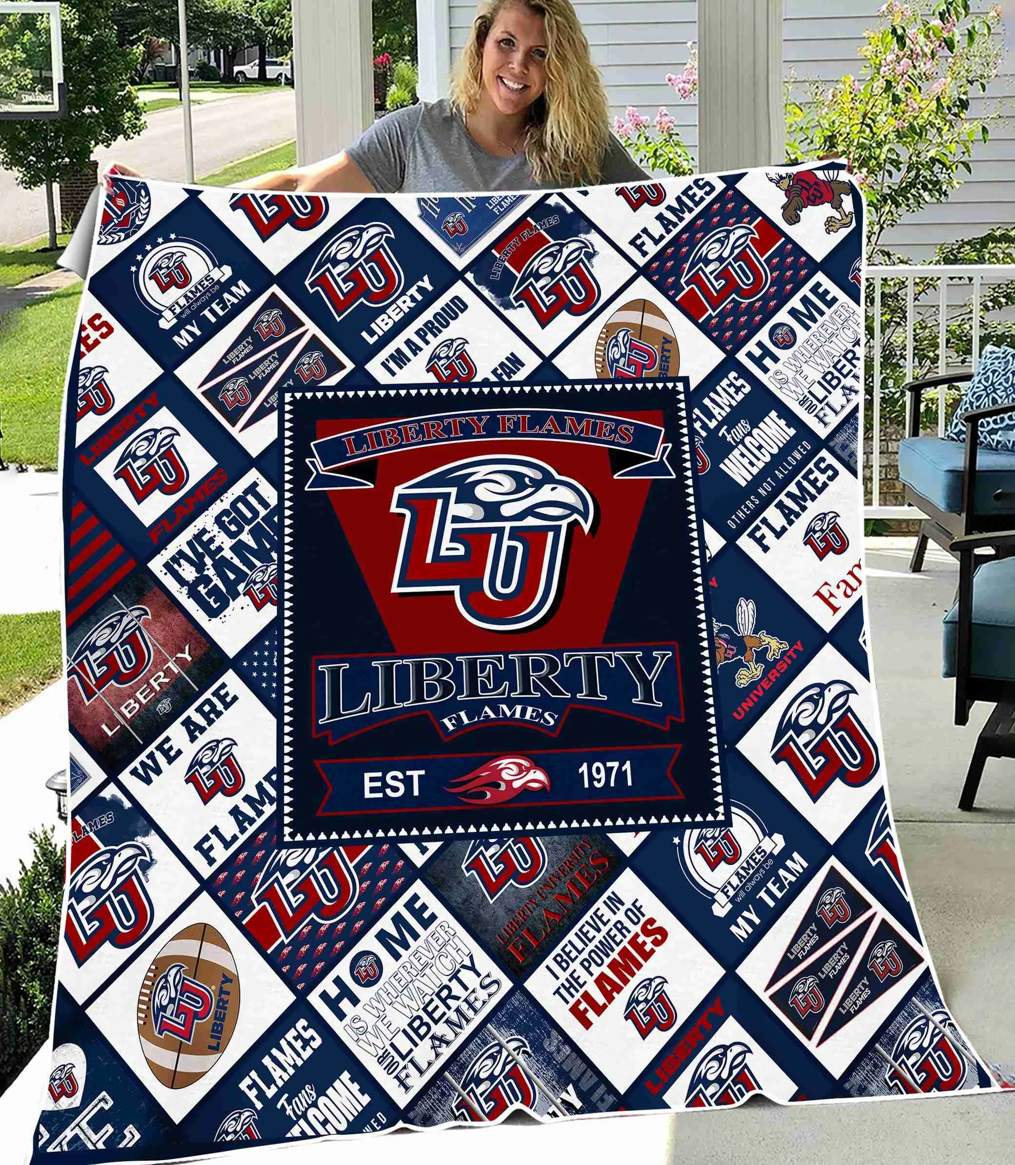 Liberty Flames Blanket 1 Liberty Flames Blanket