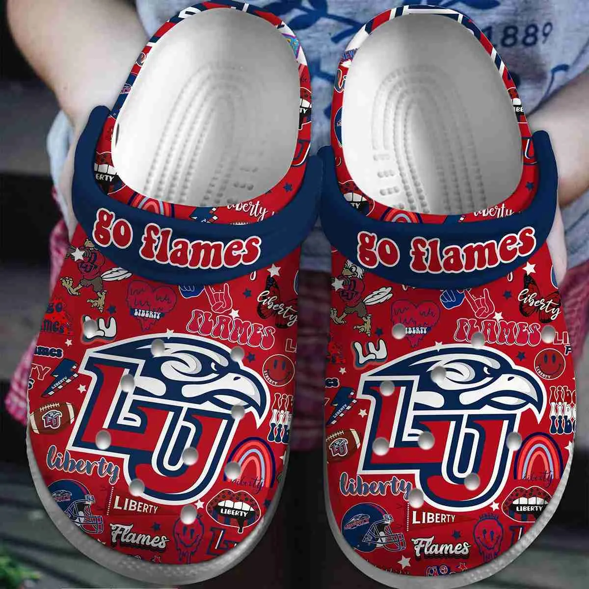 Liberty Flames Soft Clogs 1 Liberty Flames Soft Clogs