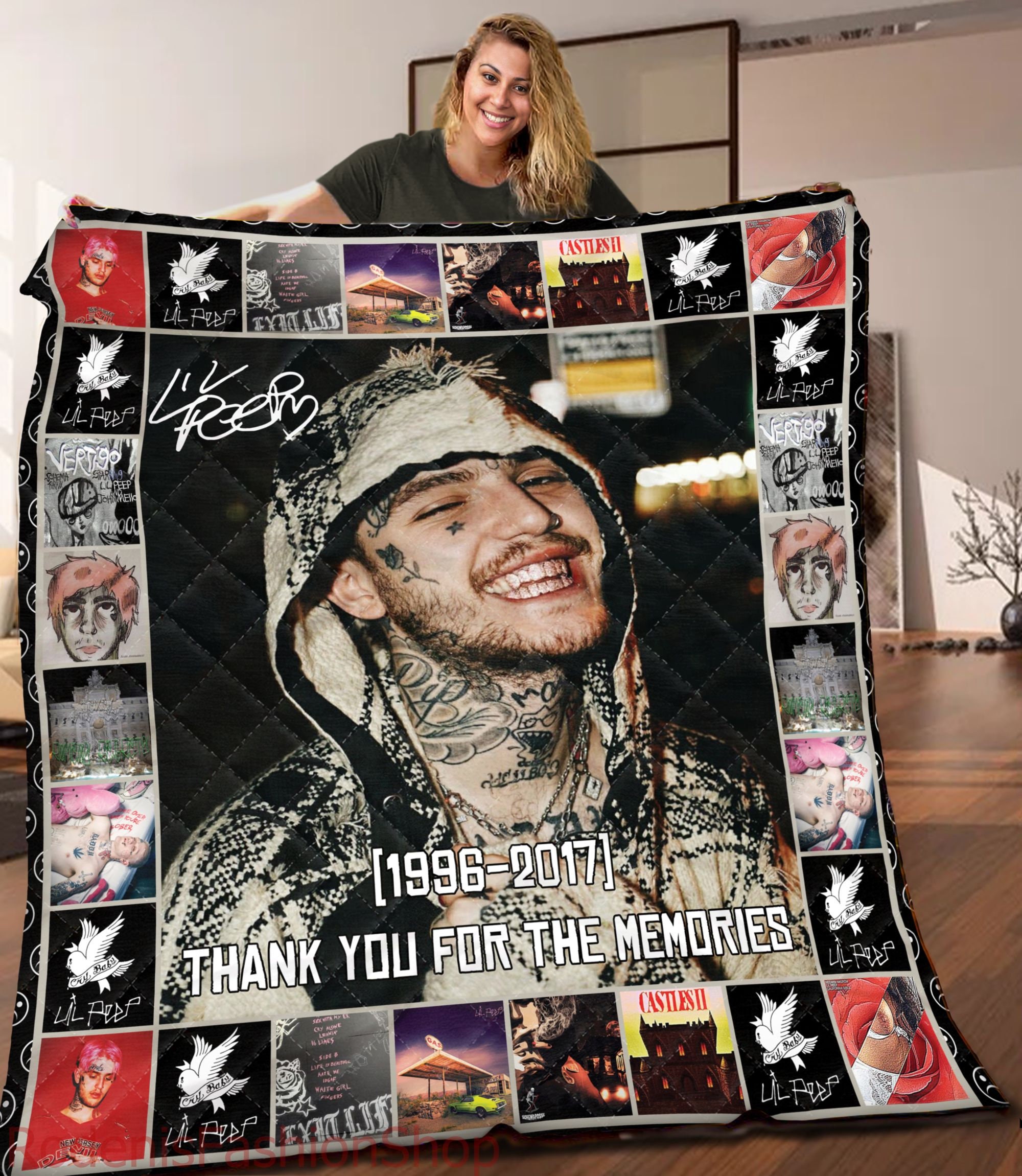 Lil Peep Blanket 1 Lil Peep Blanket