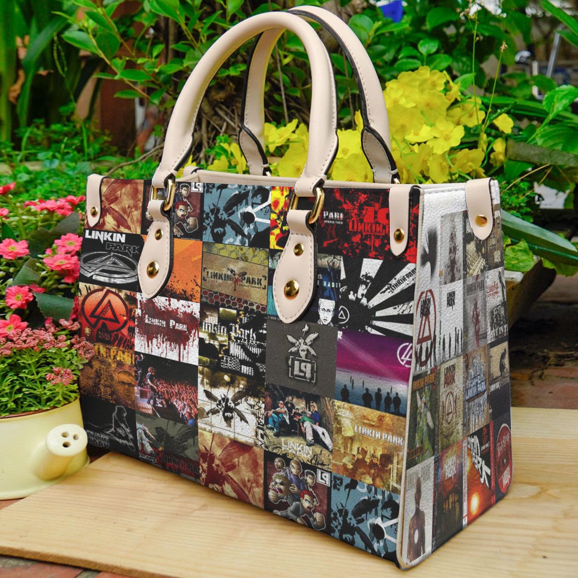Linkin Park Leather Handbag 1 Linkin Park Leather Handbag