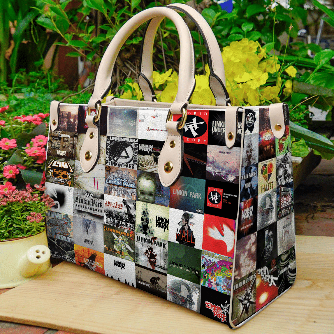 Linkin Park Lover Leather Handbag 1 Linkin Park Lover Leather Handbag