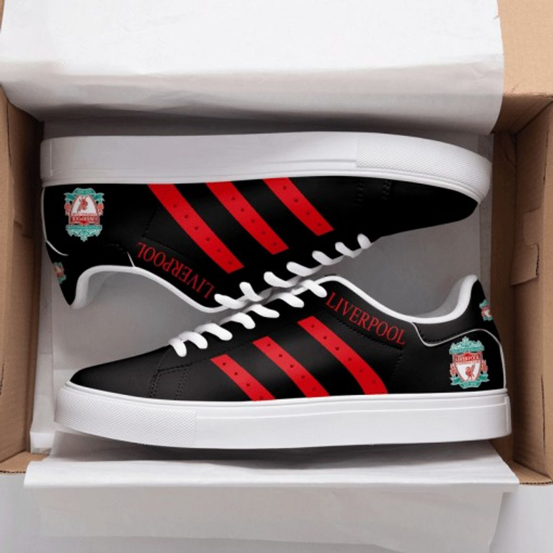 Liverpool FC T1 Stan Smith Shoes 1 Liverpool FC T1 Stan Smith Shoes