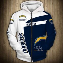 Los Angeles Chargers Hoodie Zip Hoodie 3D