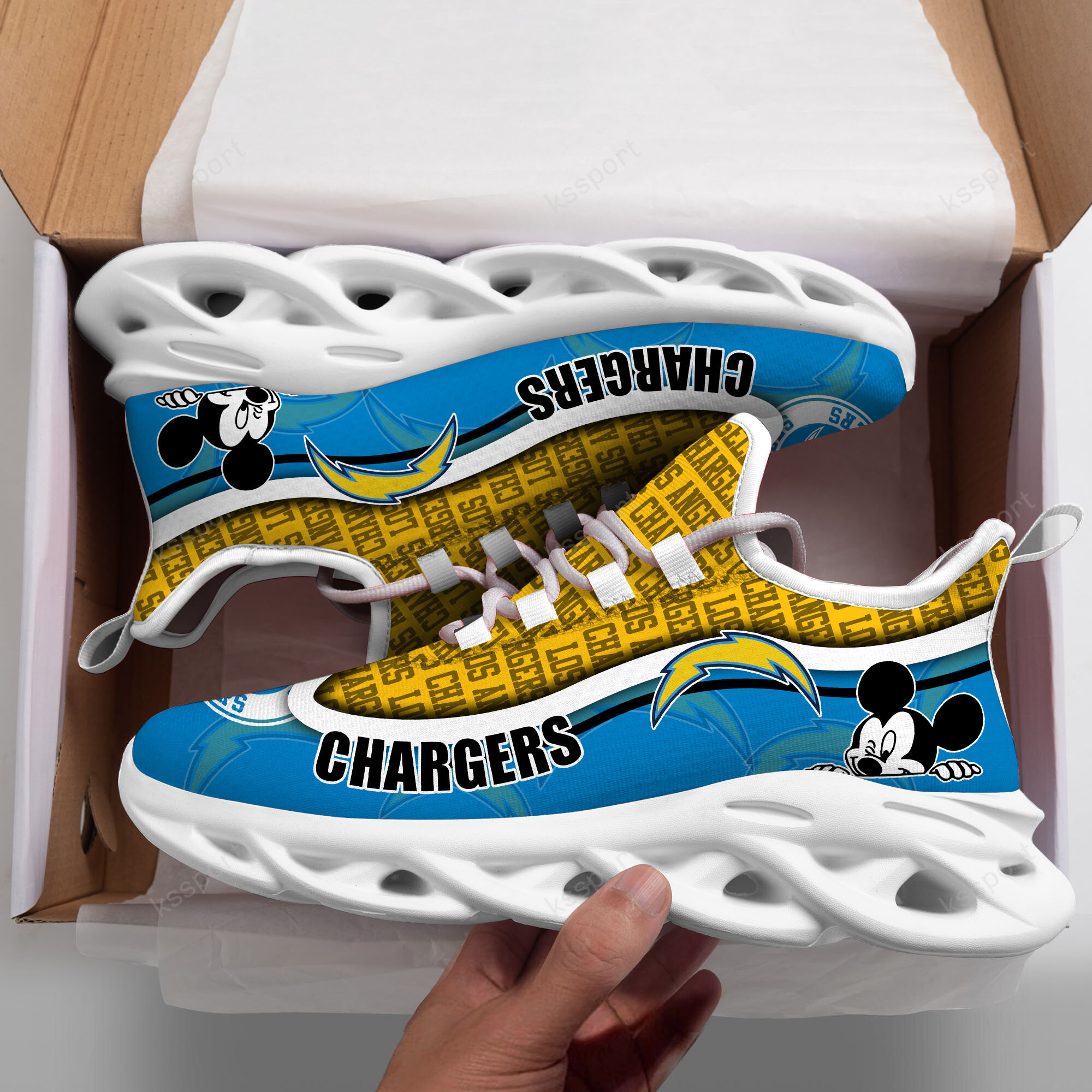 Los Angeles Chargers Max Soul Shoes 1 Los Angeles Chargers Max Soul Shoes