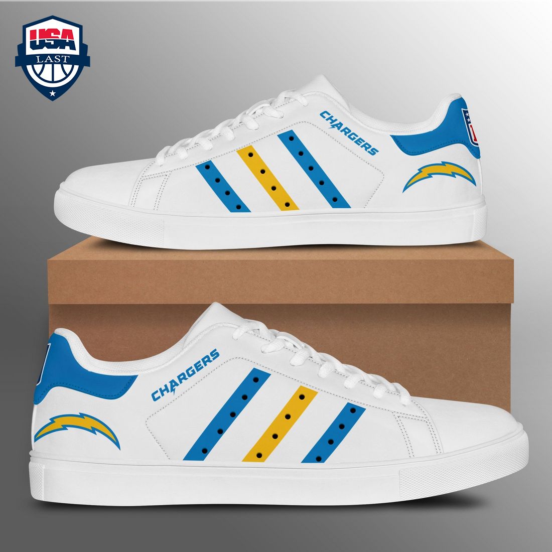 Los Angeles Chargers Stan Smith Shoes 1 Los Angeles Chargers Stan Smith Shoes