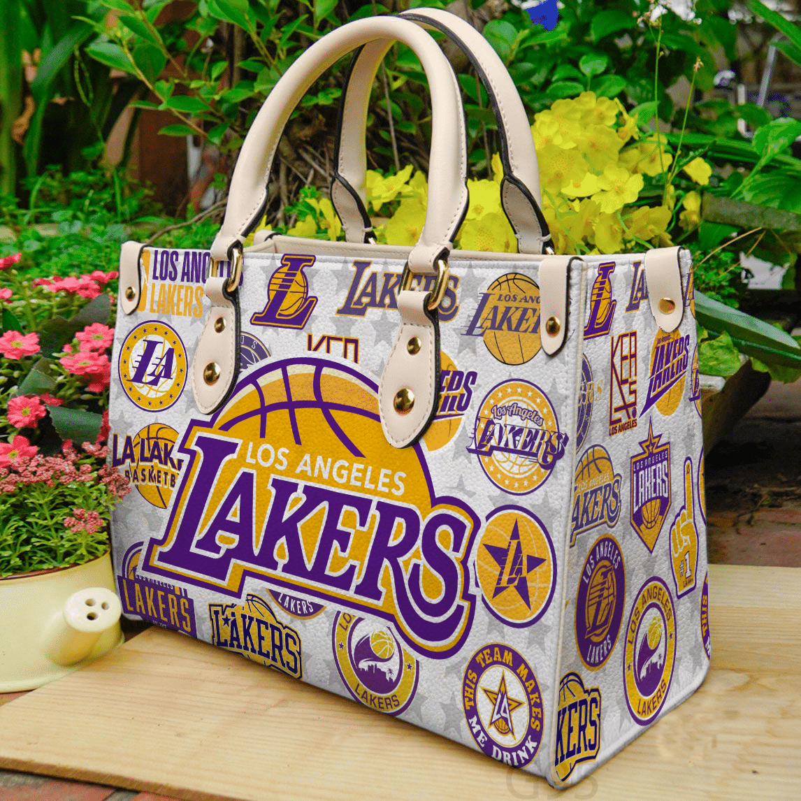 Los Angeles Lakers I1 Leather Handbag 1 Los Angeles Lakers I1 Leather Handbag