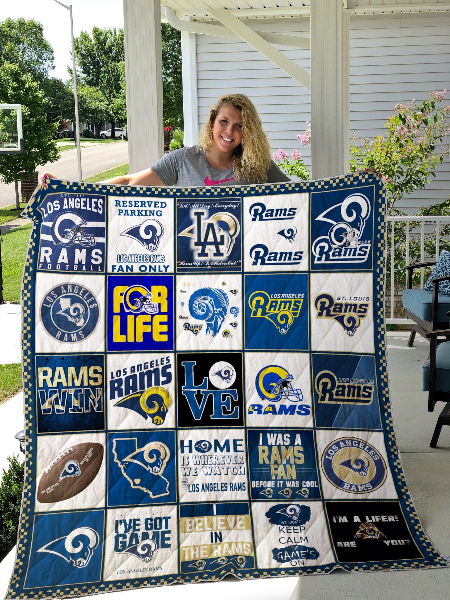 Los Angeles Rams 1 Blanket 1 Los Angeles Rams 1 Blanket