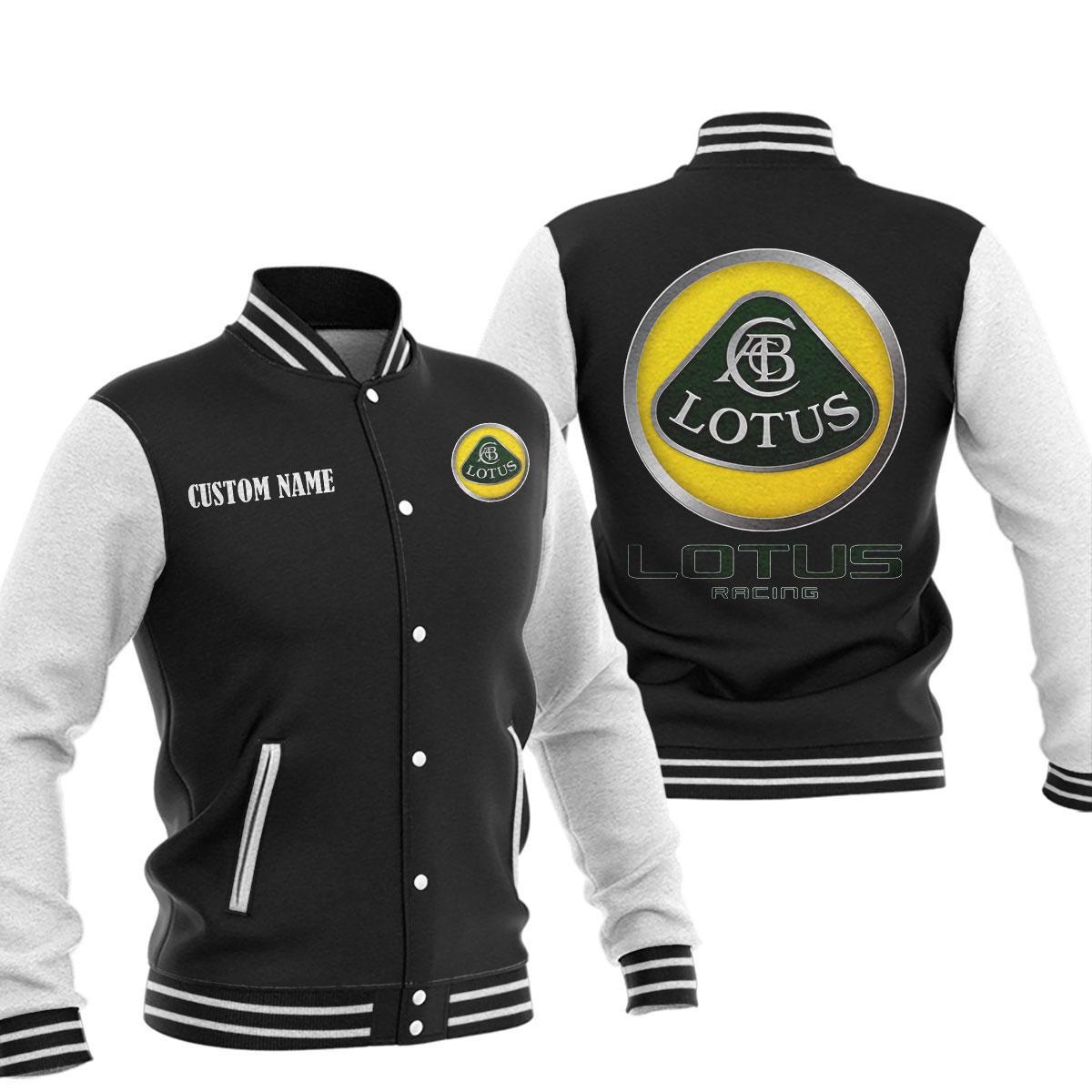 Lotus 02 Baseball Jacket 1 Lotus 02 Baseball Jacket