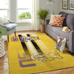 Lsu Tigers Football Area Rug