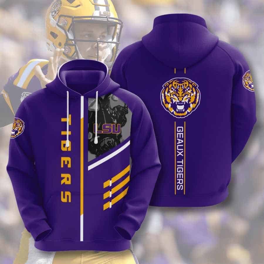 Lsu Tigers Hoodie Zip Hoodie 3D 1 Lsu Tigers Hoodie Zip Hoodie 3D