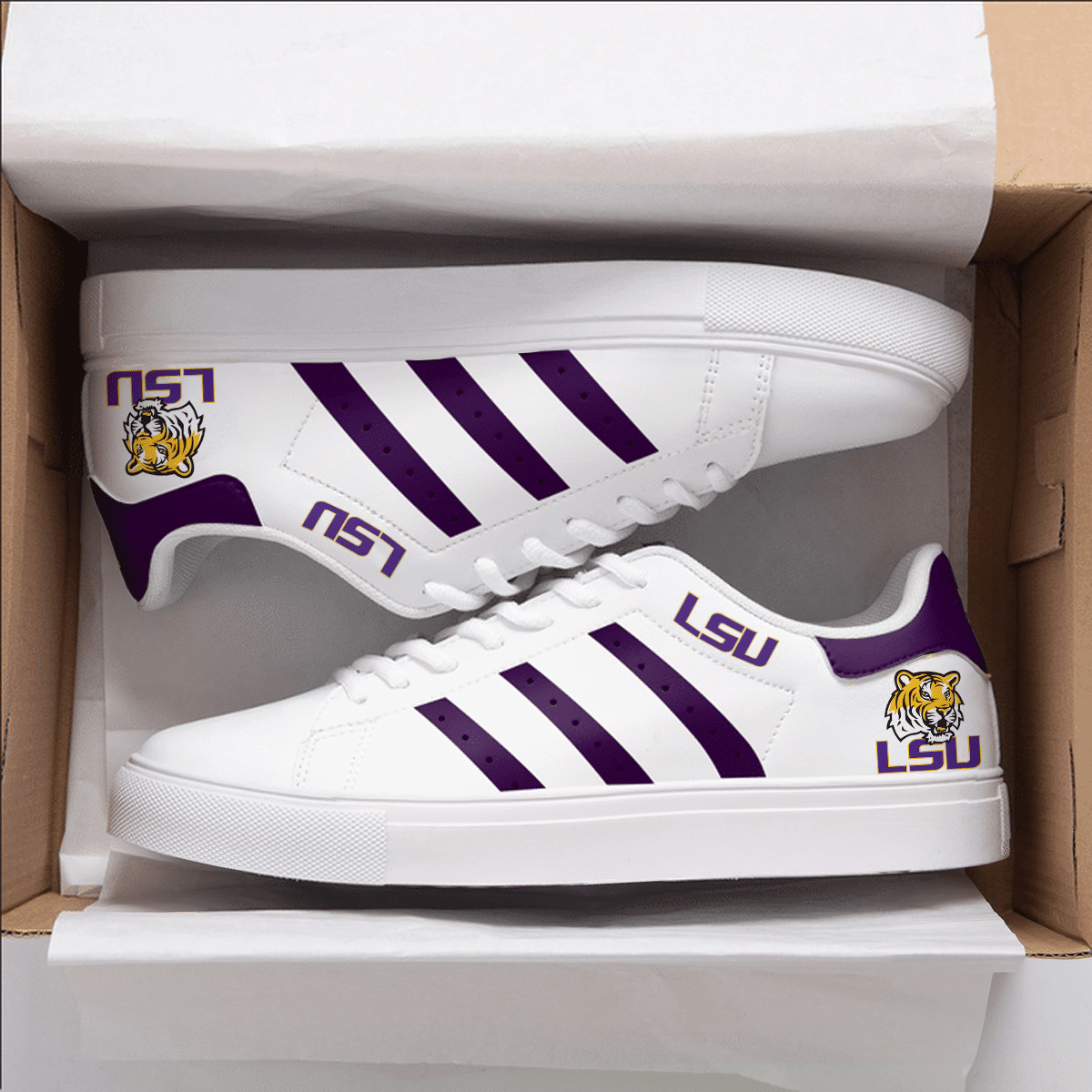 Lsu Tigers Stan Smith Shoes 1 Lsu Tigers Stan Smith Shoes