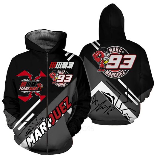 Marc Márquez Hoodie Zip Hoodie 1 Marc Márquez Hoodie Zip Hoodie