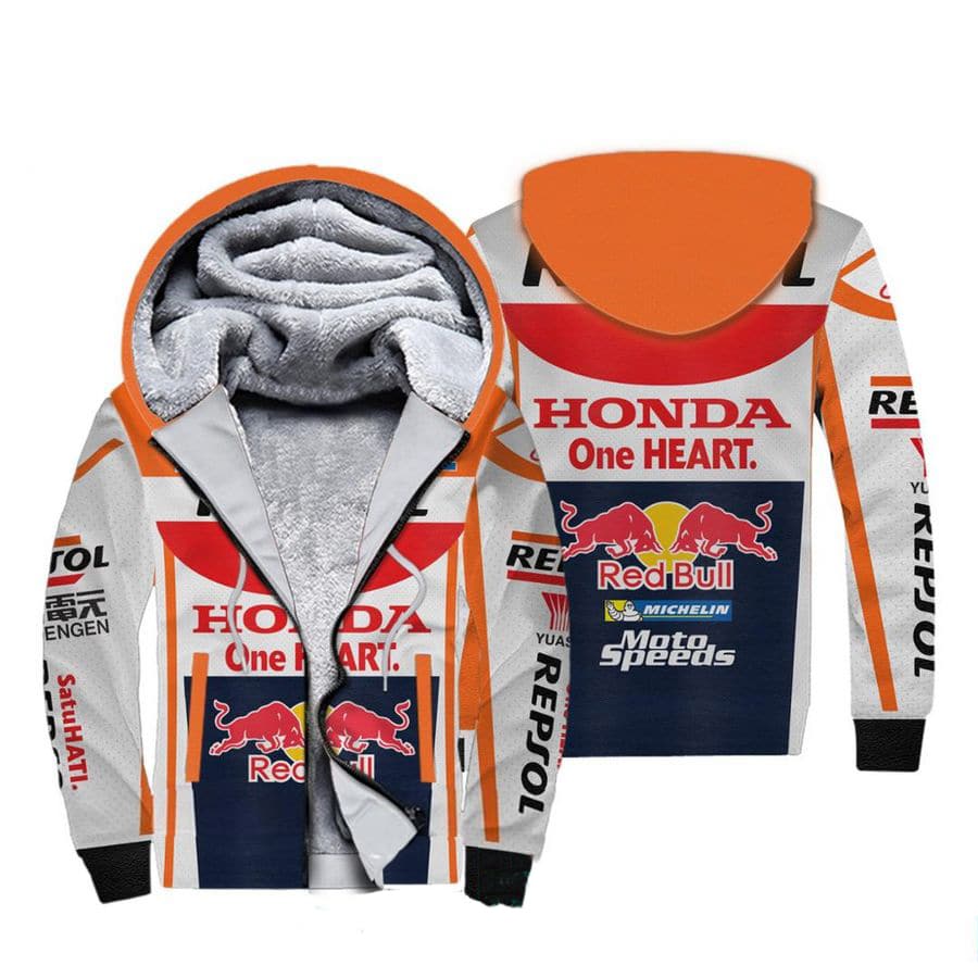 Marc Marquez Motogp Red Bull Honda Fleece Jacket 1 Marc Marquez Motogp Red Bull Honda Fleece Jacket
