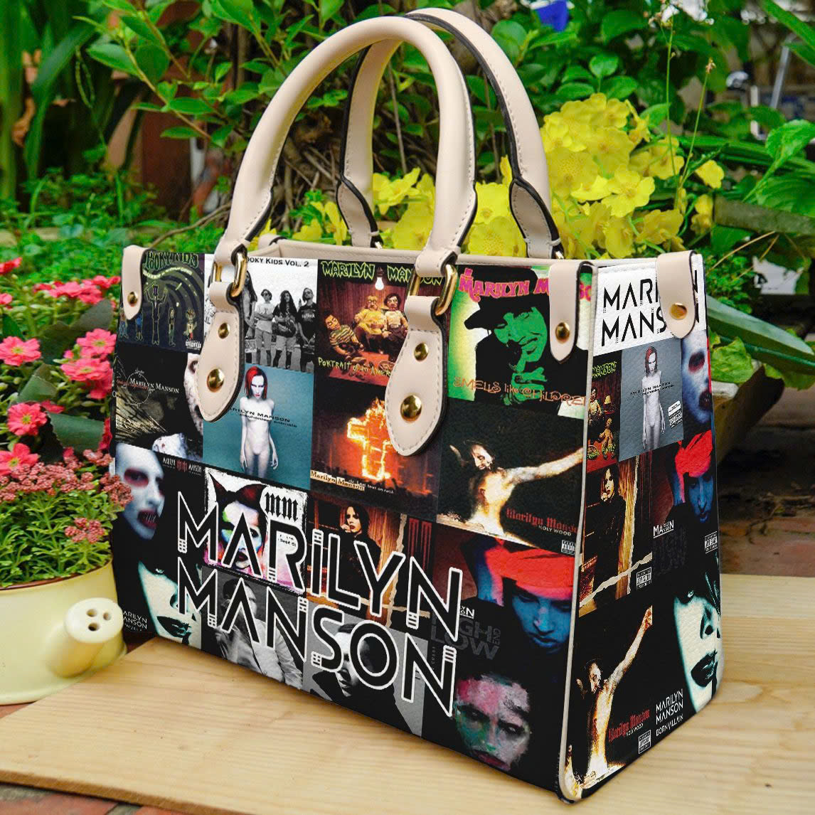 Marilyn Manson Leather Handbag 1 Marilyn Manson Leather Handbag