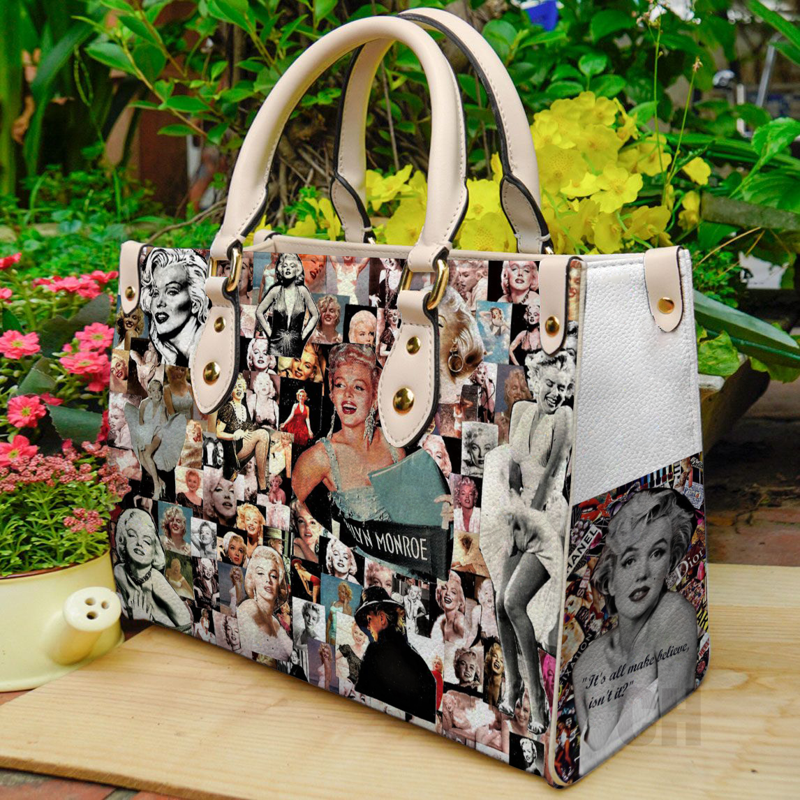 Marilyn Monroe Lover 1A Leather Handbag 1 Marilyn Monroe Lover 1A Leather Handbag