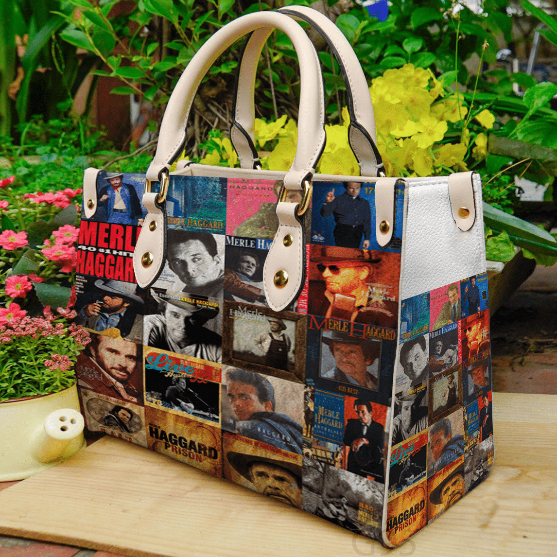Merle Haggard Leather Handbag 1 Merle Haggard Leather Handbag