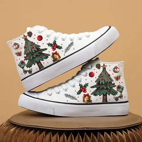 Merry Christmas High Top Shoes 1 Merry Christmas High Top Shoes