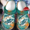 Miami Dolphins 3 Soft Clogs