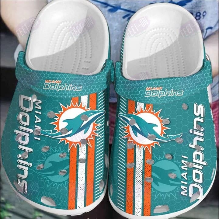 Miami Dolphins 6 Soft Clogs 1 Miami Dolphins 6 Soft Clogs
