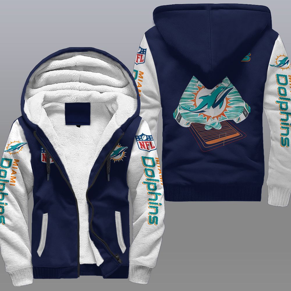 Miami Dolphins Fleece Jacket 1 Miami Dolphins Fleece Jacket