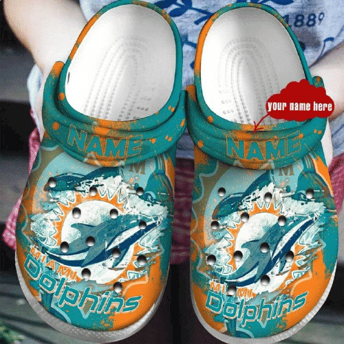 Miami Dolphins Soft Clogs 1 Miami Dolphins Soft Clogs