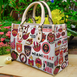 Miami Heat 2 Leather Handbag