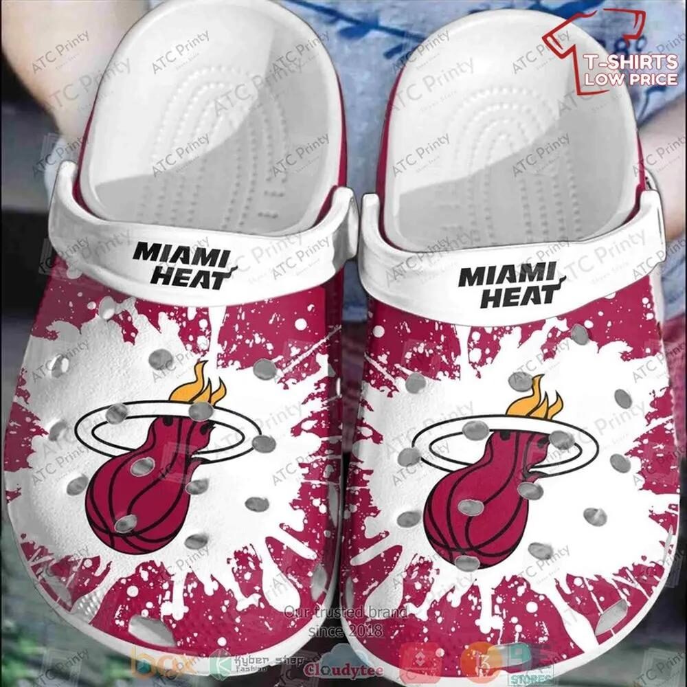 Miami Heat Clogs Shoes 1 Miami Heat Clogs Shoes