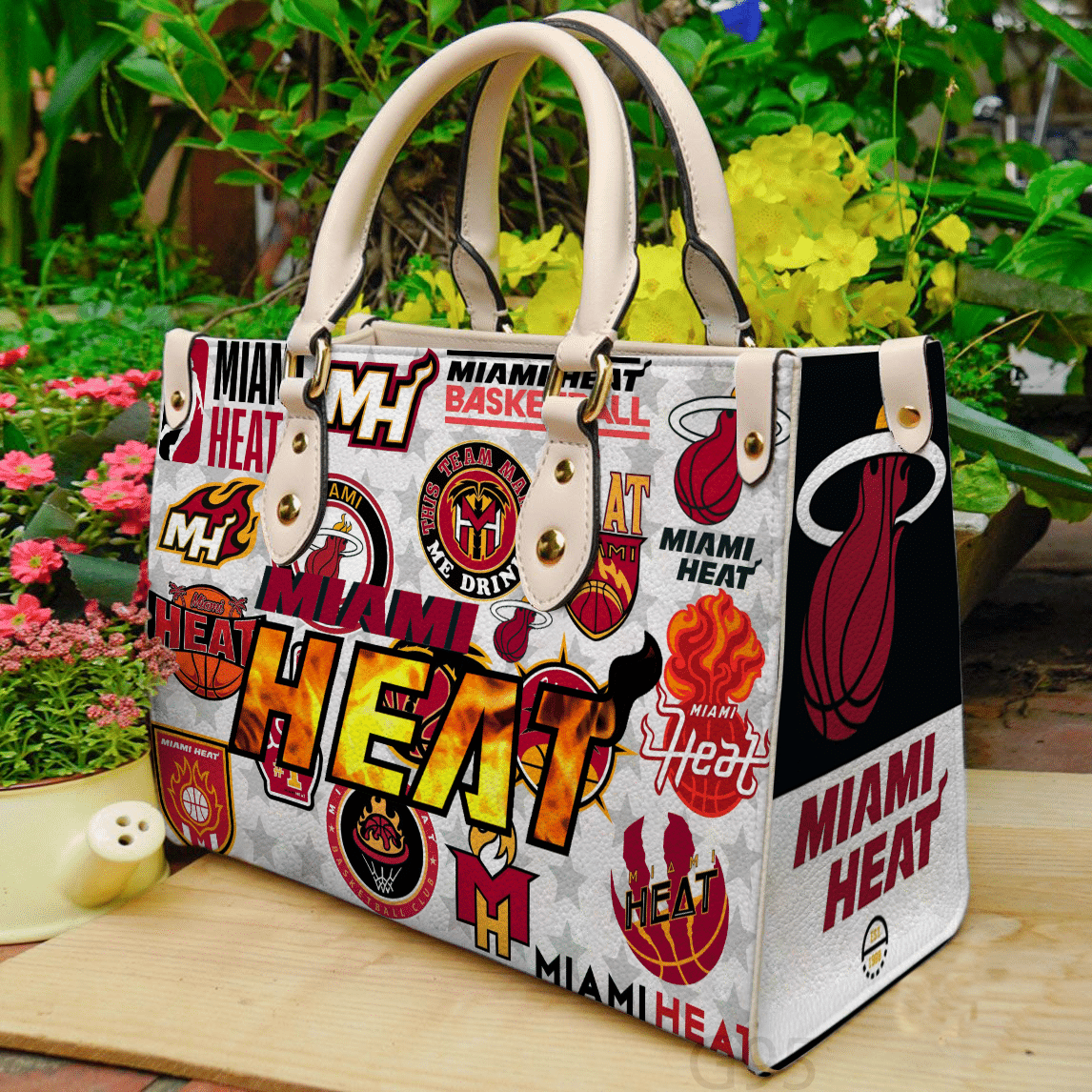 Miami Heat I0 Leather Handbag 1 Miami Heat I0 Leather Handbag