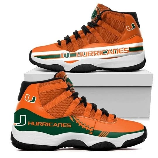 Miami Hurricanes 1G Air Jordan 11 1 Miami Hurricanes 1G Air Jordan 11