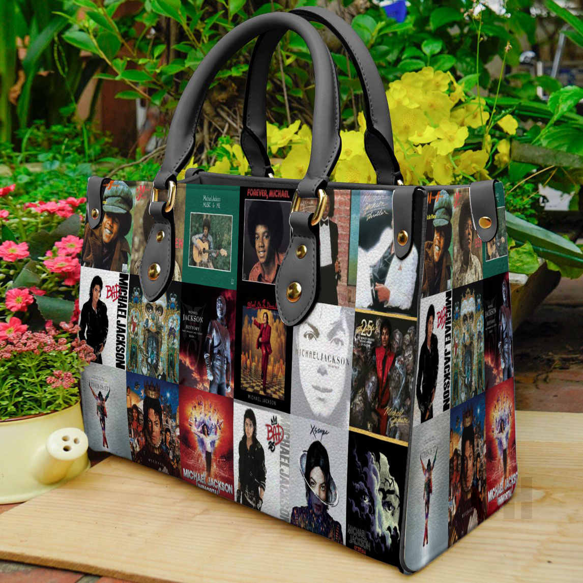 Michael Jackson Leather Handbag 1 Michael Jackson Leather Handbag