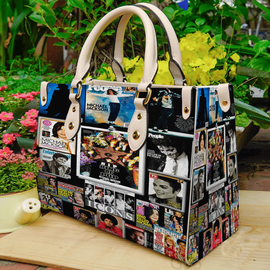 Michael Jackson Leather Handbag 1 Michael Jackson Leather Handbag