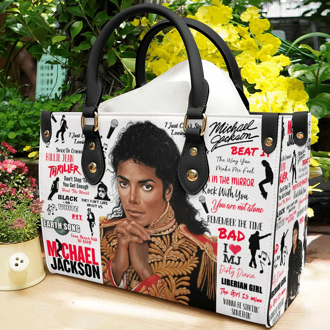 Michael Jackson Lover Leather Handbag 1 Michael Jackson Lover Leather Handbag