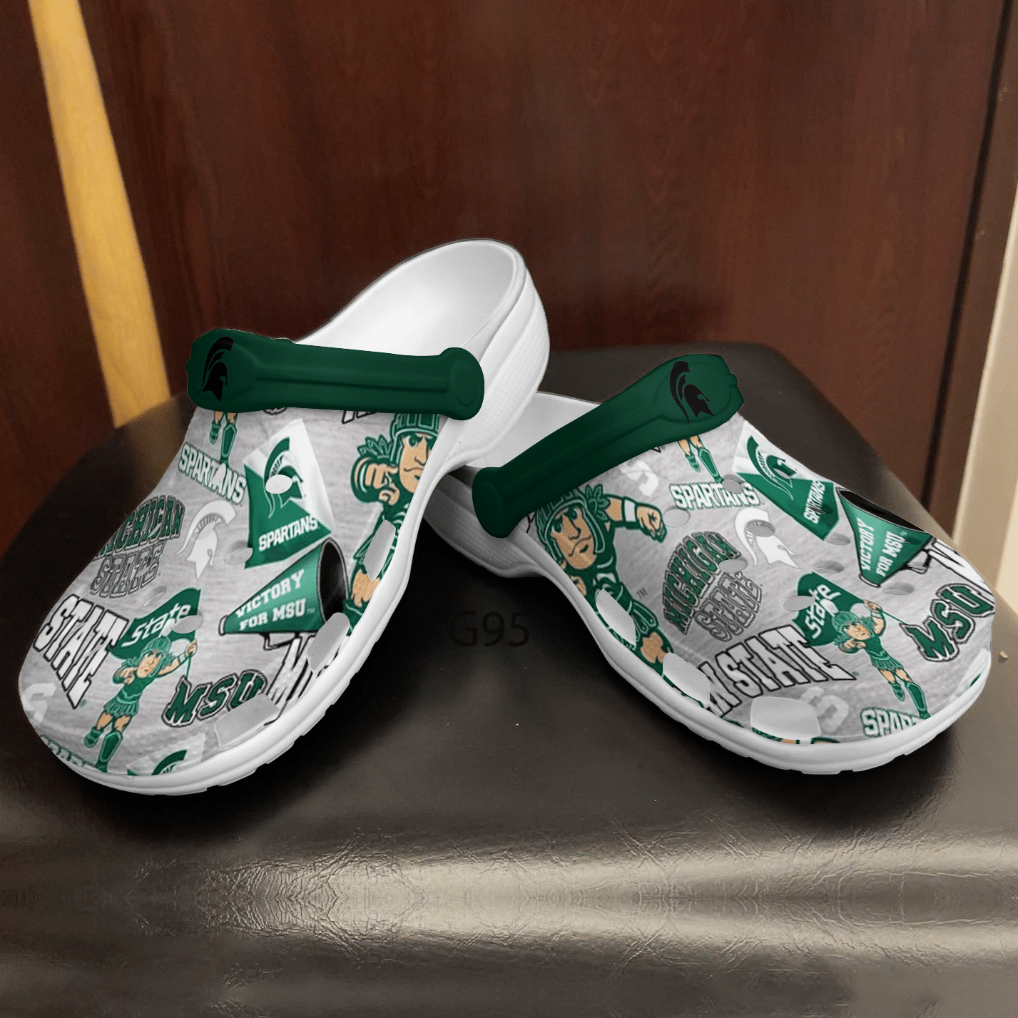 Michigan State Spartans I10 Soft Clogs 1 Michigan State Spartans I10 Soft Clogs