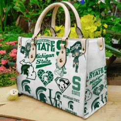 Michigan State Spartans Leather Handbag