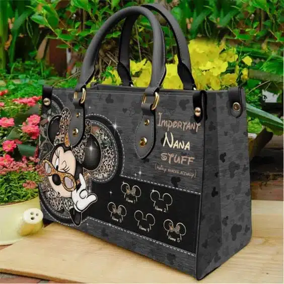 Mickey Mouse 02 Leather Handbag 1 Mickey Mouse 02 Leather Handbag