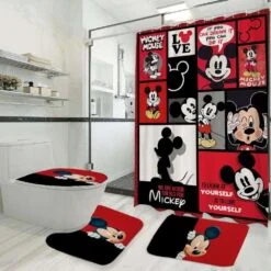 Mickey Mouse Bathroom Shower Curtain
